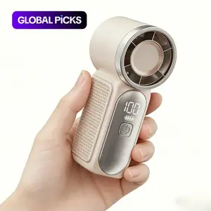 Mini Handheld Fan, Small Purse Fan for Women, Pocket Fan, Makeup Fan, High-Speed Turbo, 6-Gear Adjustable with LED Display, USB Rechargeable, Portable Fan for Travel, Outdoor, Girls Valentine's Day gift #GLOBAL PICKS