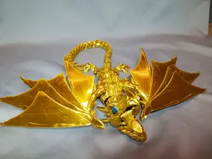 3D Printed Articulated Winged Dragon- Starry Night Glow in the dark