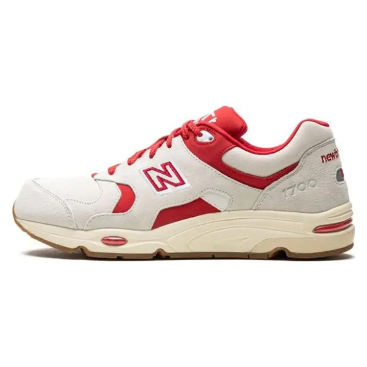 New Balance X Kith 1700 White Red' Sneakers Versatile Comfort Low Top Men's CM1700KM