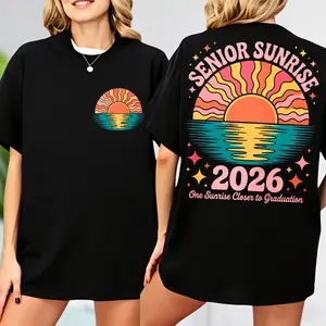 Senior Sunrise 2026 T-shirt,Class of 2026 Senior Matching T-Shirt, Senior Year Sunrise Tee, Graduation 2026 T-shirt,High School Senior Gift