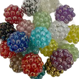 19mm Rhinestones Bead 20pcs for DIY Beaded Beadable Pens Multicolor Custom Pen Beads 20 Pieces Included for Multiple Projects