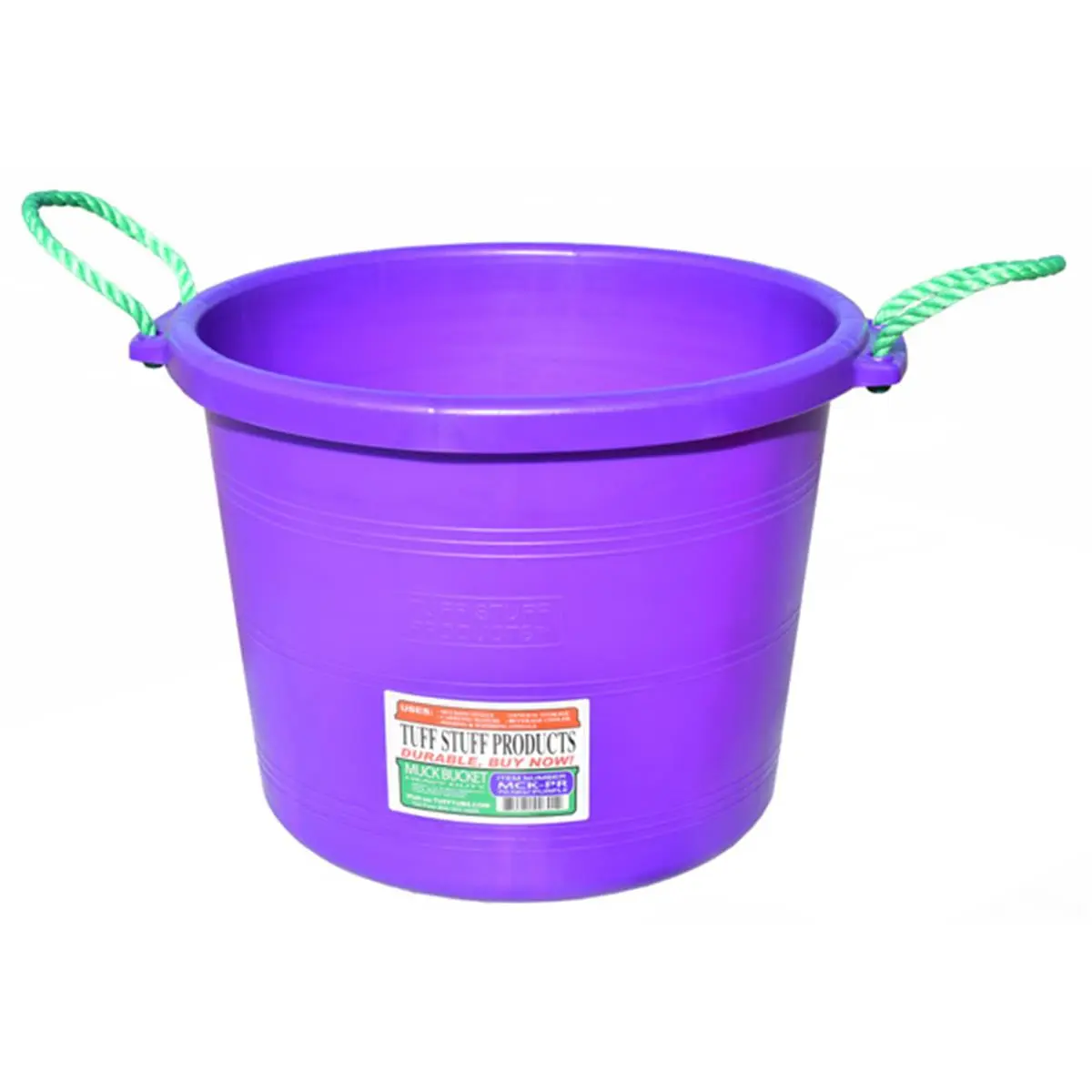 Muck 70 qt. Muck Bucket (MCK-PR), Purple, Smooth, Recycled PE, UV Resistant Home Supply, Gallon Bucket, Home Supplies