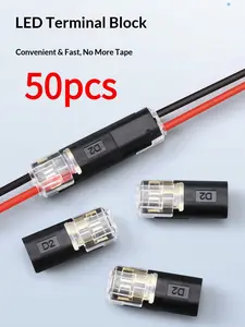 Waterproof Flame-Retardant LED Quick Connector - Locking Mechanism, No Wire Stripping Needed, for Home Renovation Electrical Equipment & Automotive Wiring
