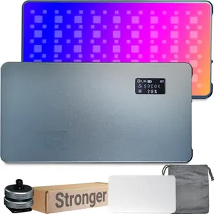 6.5" Portable RGB Video Light, Ultra-Thin  , 4000mAh Rechargeable with Soft Diffuser for Photography, Video, Content Creation