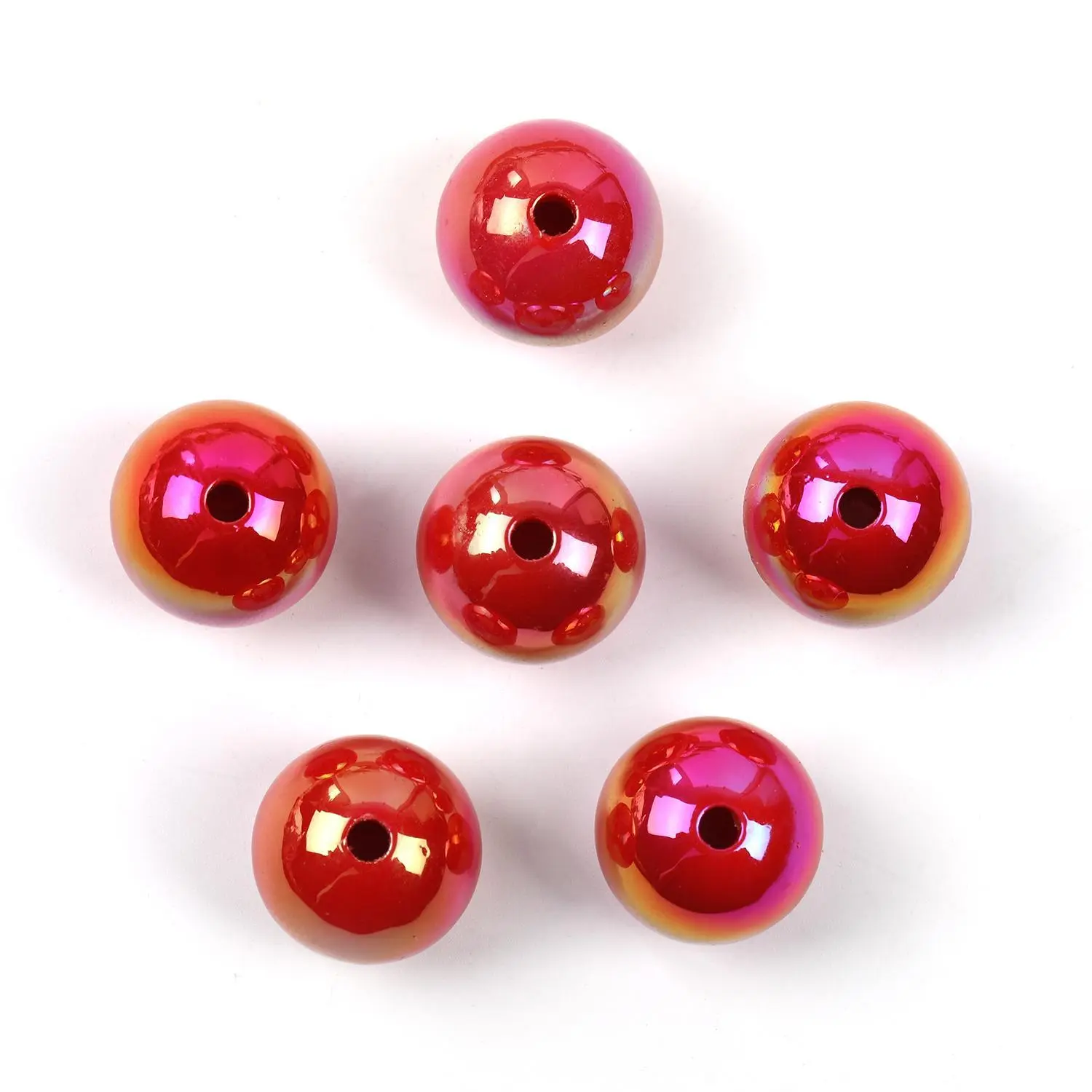 6.Drak red CM196012 100PCS 16MM