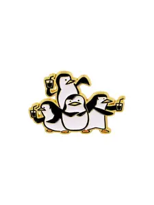 Funny Penguin Animal Enamel Pin Badge French Pin, Fashionable Unique Brooch for Men Women Daily Clothing Decoration, Personalized Party Accessory