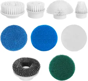 9-in-1 Electric Spin Scrubber Replaceable Brush Heads Set, Universal Electric Scrub Brush Heads for All Brands, Spin Brush Heads for Shower Scrubber, Electric Cleaning Brush for Bathroom Floor Tile