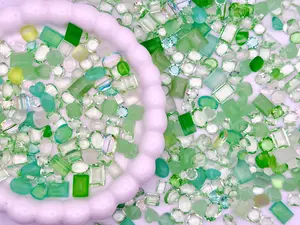 Luxe Ice Green Clear Pointed Back Crystal Glass Rhinestones for Nails Art and DIY