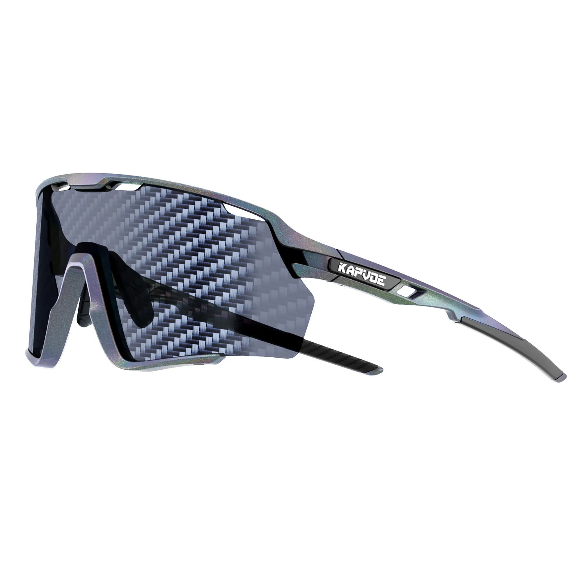 kapvoe UV400 Sports Eyewear, Unisex Shield Cycling Sunglasses with Nano Lenses, Anti-Fog, Anti-Glare & Windproof with a cyclingready fit for Running, Uv Protective Glasses, Anti Fog Uv Protection Sports Eyewear sohochic Bike Glasses Windproof Outdoor Eyew
