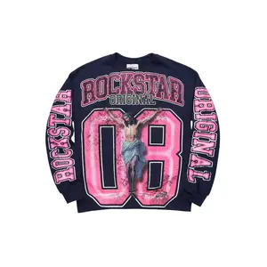 Fields Navy Graphic Crewneck