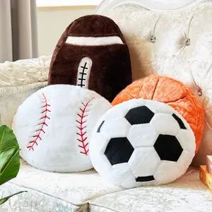 Combo 4 Sport Ball Plush Toy, Soft Plush Stuffed Sport For Decor, Cute Cushion Pillow for Room  Decor Indoor Gifts, Sport Theme Cushion Plush Pillow
