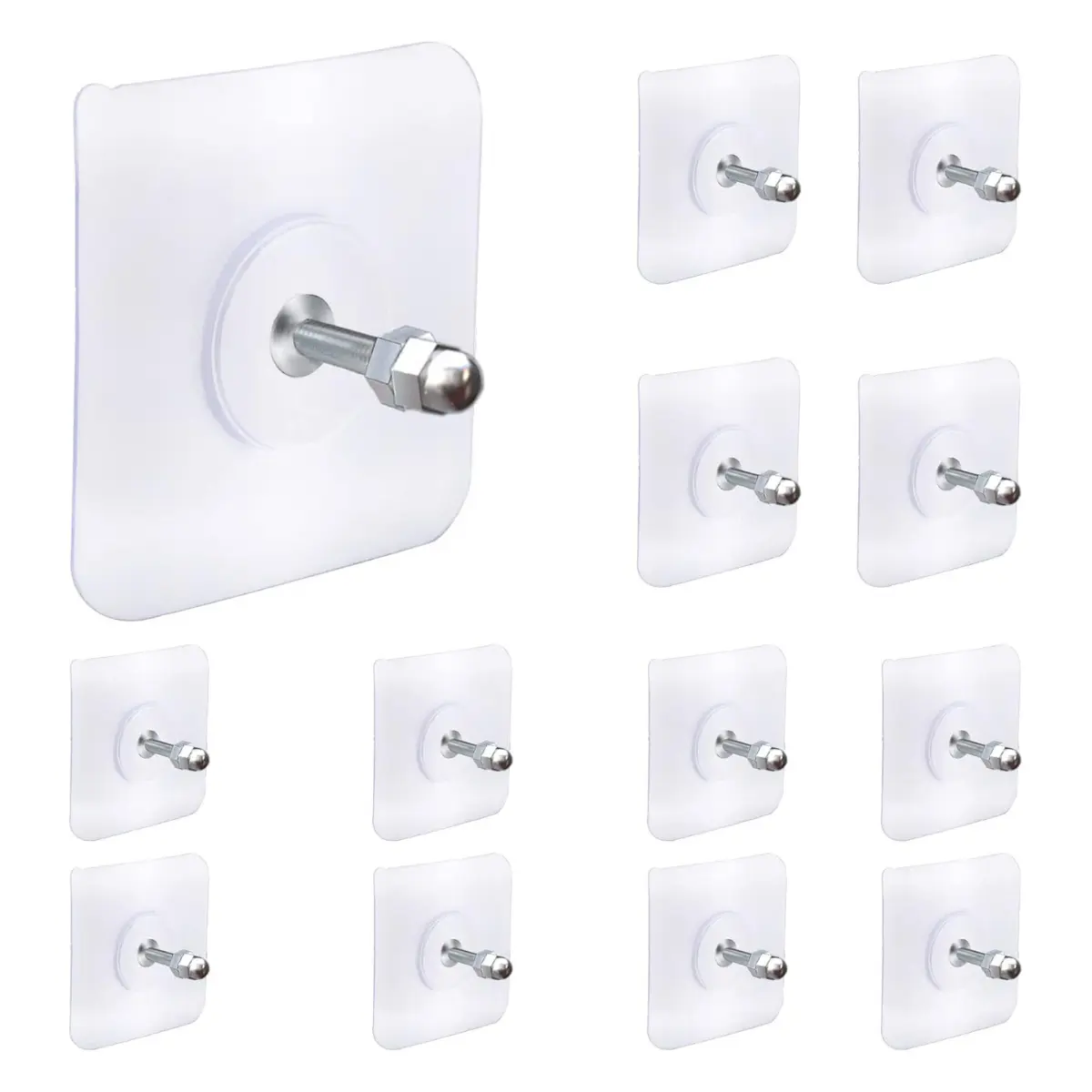 13 Pack Heavy Duty Adhesive Picture Hanging Hooks, No Drill Wall Hooks