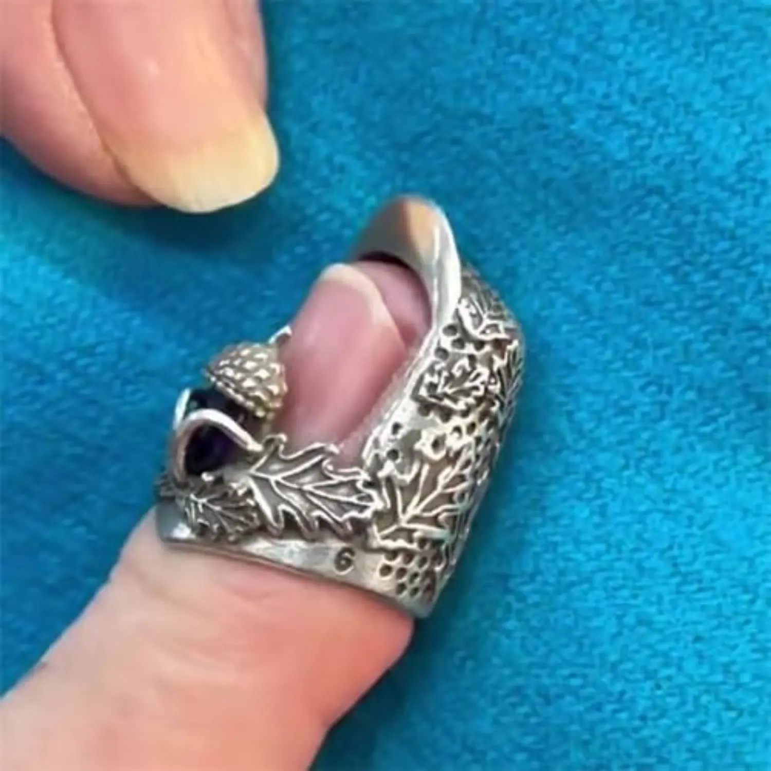 Open Nail Acorn Thimble, 1 Count Hand Sewing Thimble, Hand Sewing Quilting Thimble, Sewing Thimble, Metal Thimble, Finger Protector Finger Protection Ring, Sewing Tools, Sewing Supplies Crafts, Sewing Accessories, Sewing Products