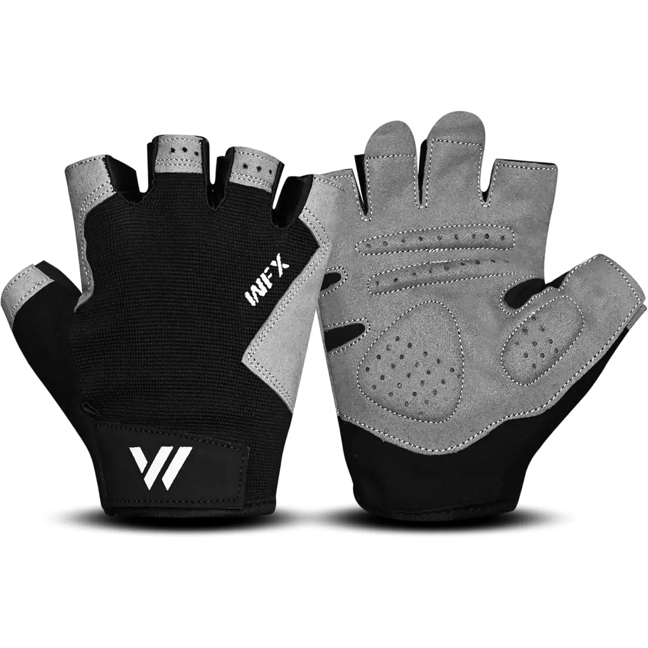 Gym Gloves Fitness Training Anti Slip Shock-Absorbing Weight Lifting Gloves Padded Grip Breathable Fingerless Workout Support for Men Women