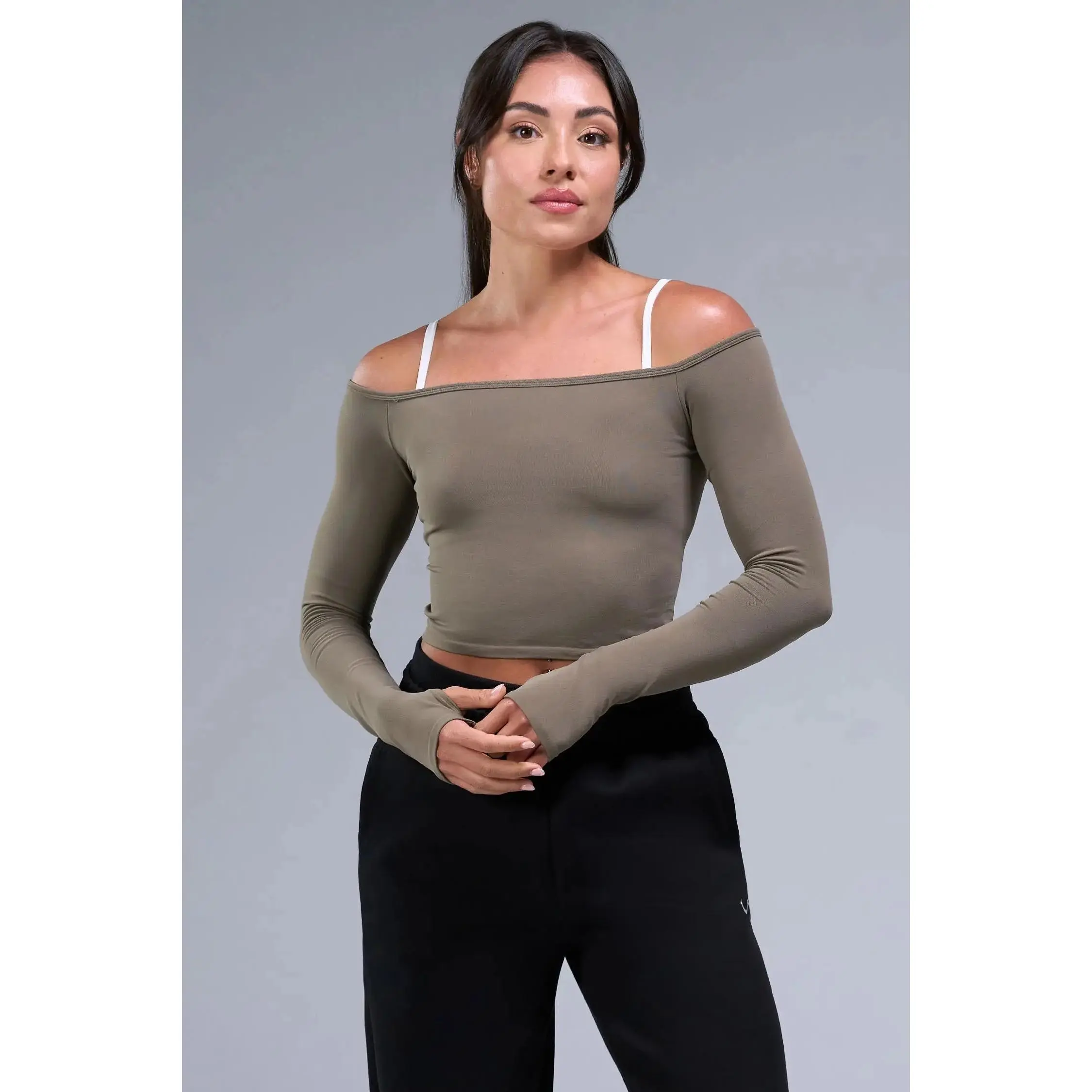 Essential Seamless Off The Shoulder Top