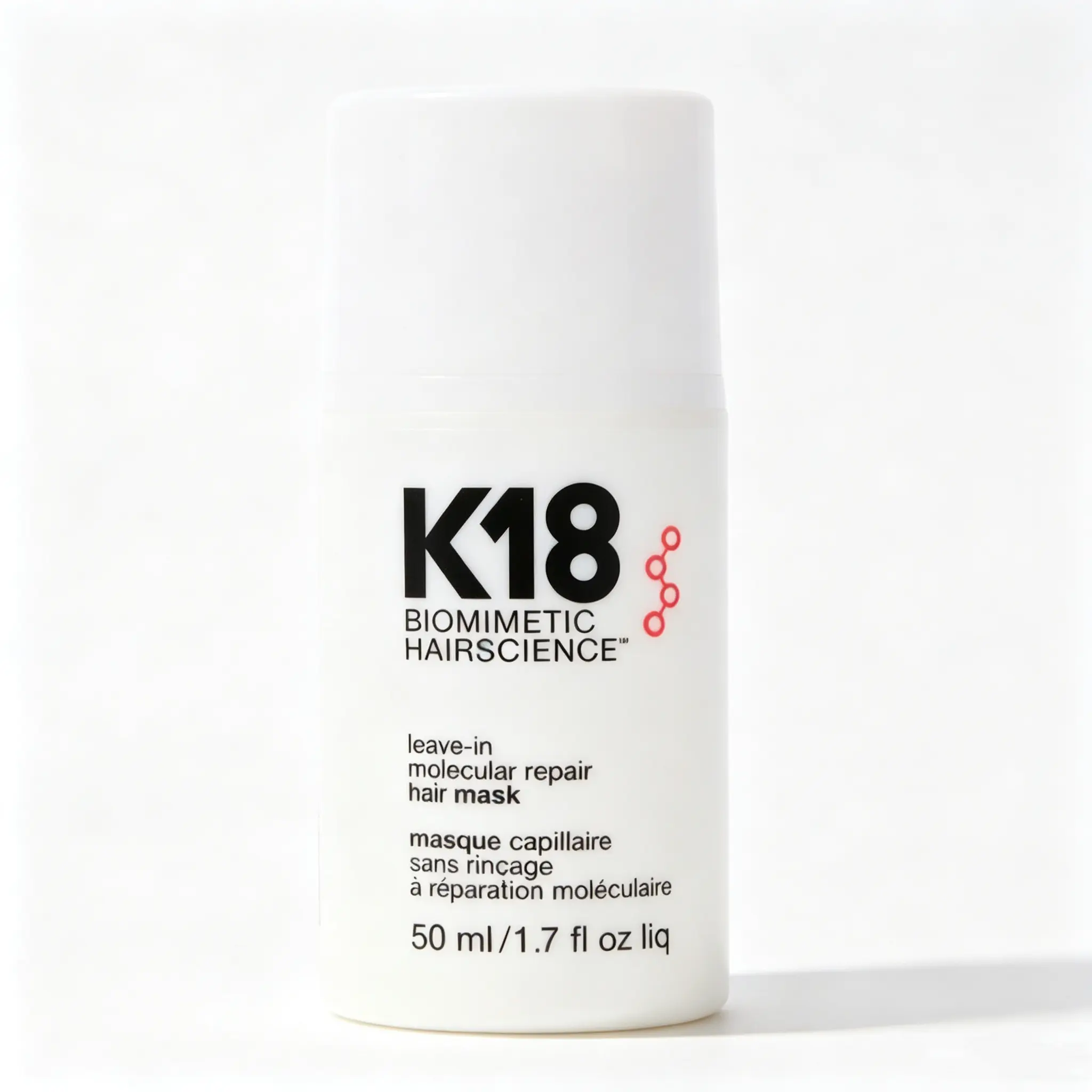 K18 Leave-In Molecular Repair Hair Mask – Bond Repair & Smoothing Treatment for Dry, Damaged Hair | Lightweight Leave-In Formula, 1.7 oz