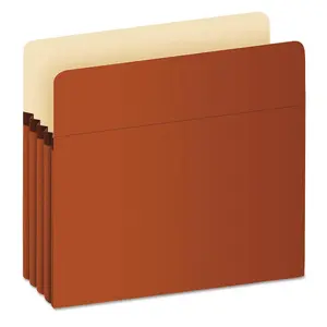 Pendaflex PFXS24E 3.5 in. Bulk Pocket File, Red - Pack of 50
