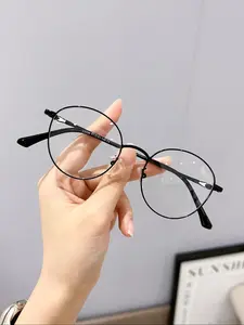 Women's Metal Frame Eyeglasses, Casual Rectangle Eyeglasses for Everyday Use, Fashion Accessories for Outdoor Activities