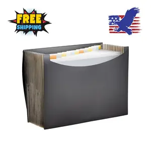 Expanding Accordion File Organizer, Letter Size, 13 Compartments, 1-Pack