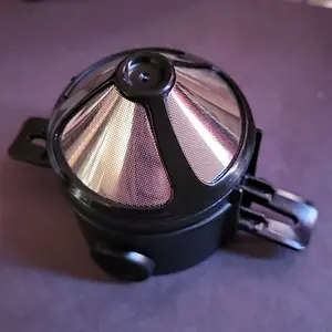 Stainless Steel Coffee Filter, 1 Count Paperless Coffee Funnel Filter, Portable Pour Over Coffee Dripper, Coffee Making Tool