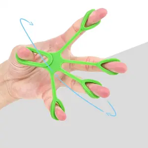 Silicone Five-Finger Resistance Band Finger Flexibility Trainer Grip Strengthener Wrist Flexion and Extension Rehabilitation Trainer