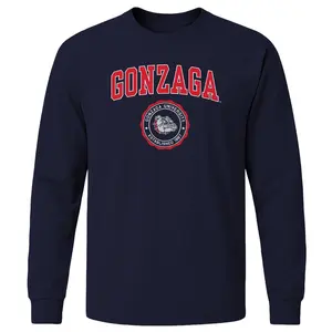 Gonzaga University Heritage Long Sleeve T-Shirt (Navy)