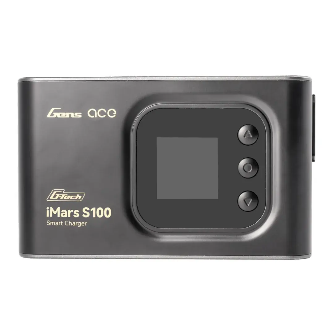 Gens Ace iMars S100 G-Tech AC Balance Smart RC Battery Charger, Adjustable Charging Device for RC Batteries, Black