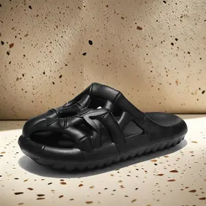 Year Round Use Men's All Season Braided Sandals, Four-season Footwear for Him, Non Slip Comfortable Breathable Lightweight Wear Resistant Casual Slippers for Indoor Outdoor mens summer slides beach