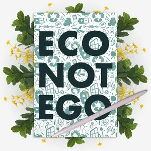 High-Quality Matte Postcards - Eco not Ego Standard Postcard, 4" x 6" Size, Coated Outer Surface