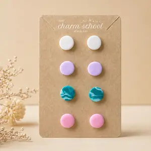 Pastel Stud Earrings