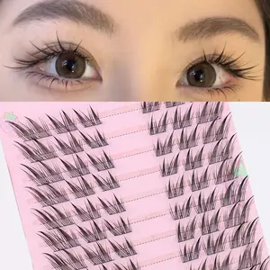 60 clusters of cat eye eyelashes, suitable for daily and office makeup, including eyelash clusters, individual eyelashes, and false eyelashes, Diy Eyelash Extensions