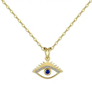 Blue Gem Evil's eye Pendant