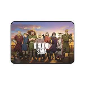 Vinland Saga Anime Deskmat,  Mousepad for Anime Enthusiasts, Gift For Fans of the Series, Gaming Keyboard Mouse Pad, Game, Anime, Desk Mat Gaming Gear for Work Game Office Home, Gift for Friends (NO RGB LED)