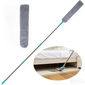Telescopic Duster, 1 Count Adjustable Long Handle Cleaning Brush for Sofa Cushion Gap, Reusable Cleaning Duster for Home Bedroom Kitchen Cleaning Brush