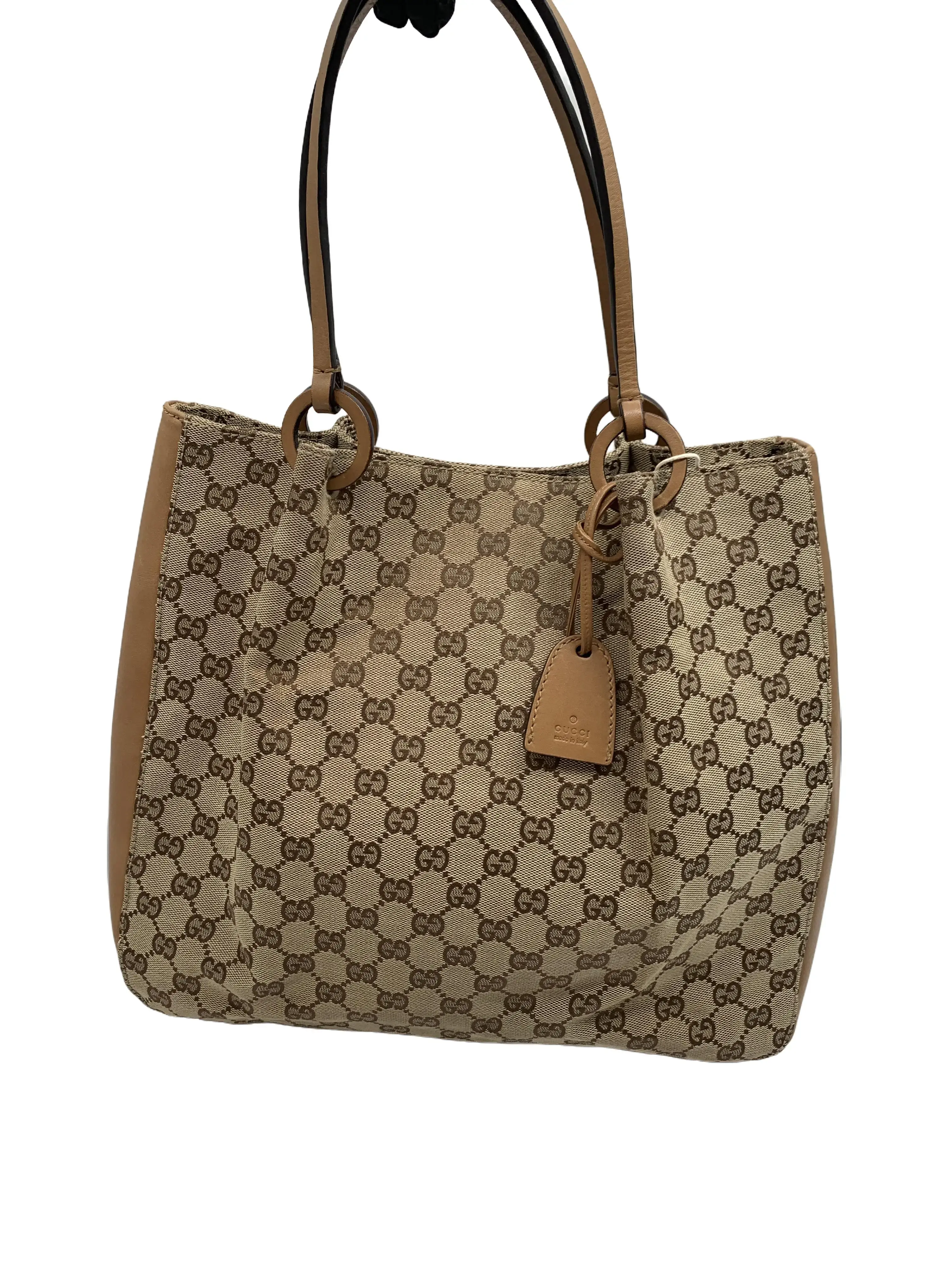 Pre-owned GUCCI GG Supreme Monogram Tote Shoulder Bag/WJ07118651/8651