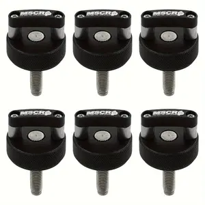 [Fast Quick Removal Thumb Screw] Billet Aluminum Hard Top Quick Removal Fastener Thumb Screw Integrated D Ring For Jeep Wrangler JK 2007-20018 JL 2018-2022 & Gladiator JT (Black)