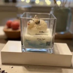 Kallpa Sweet Creations Sleepy Nights Candle Cloud Lavender Vanilla Sheep Handcrafted Cozy Vibes Relaxation Gift