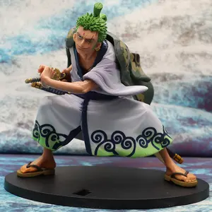 GK One Piece Roronoa Zoro Collectible Figure PVC Material 0.6KG Weight 15CM Height 15*10*20CM Size Perfect for Fans
