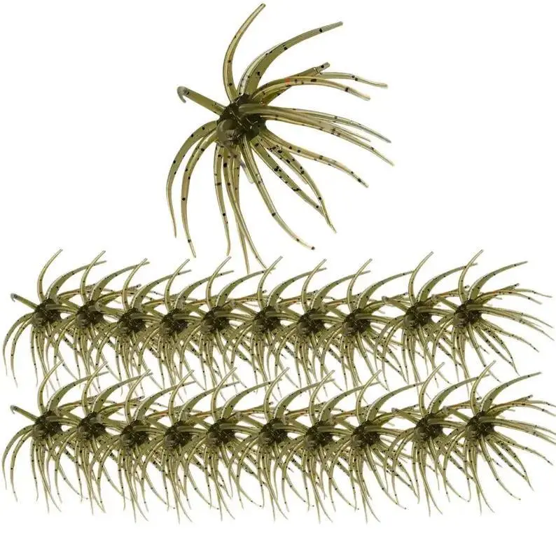 10-Pack Realistic Sea Urchin Fishing Lures - Soft Floating Artificial Baits, Lifelike Texture, Durable Soft Plastic for Bass, Trout (Party Bag Gift for Home & Festive Supplies)