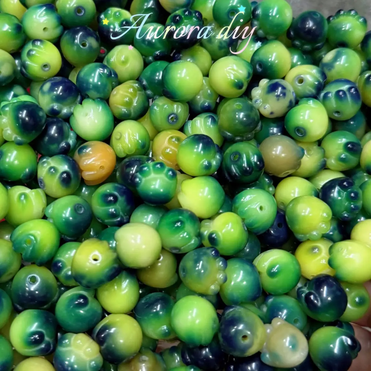 (C36)green cat's paw*25