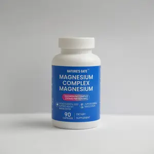 Nature's Gate Magnesium Complex Capsules, 60 Count, 8-in-1 Elemental Magnesium Supplement for Immune Support, Muscle Relaxation & Heart Health