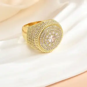 Enamel fashion style stone decoration ring for men, jewelry gift and party