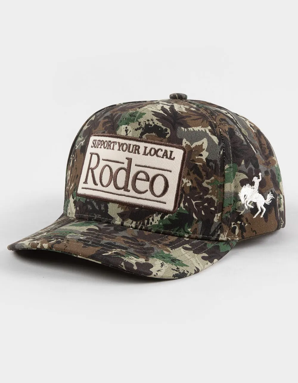 THE HAPPIEST Support Your Local Rodeo Womens Snapback Hat, Camo Green THE HAPPIEST Support Your Local Rodeo Womens Snapback Hat, Camo Green