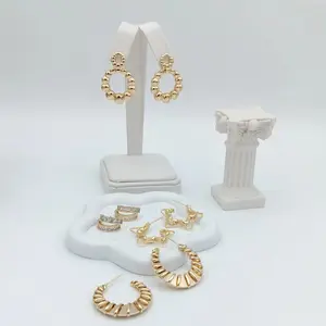 European modfa earrings.14k gold plated,high quality