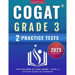 COGAT Grade 3 Test Prep: Gifted and Talented Test Preparation Book - Two Practice Tests for Children in Third Grade (Level 9) Paperback – October 27, 2021