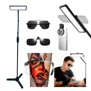 GBK Tattoo Light Shading Pro+ Tattoo Visvon Plug-in Floor Lamp with Anti-Glare Kit for Flawless Shading and Professional Results