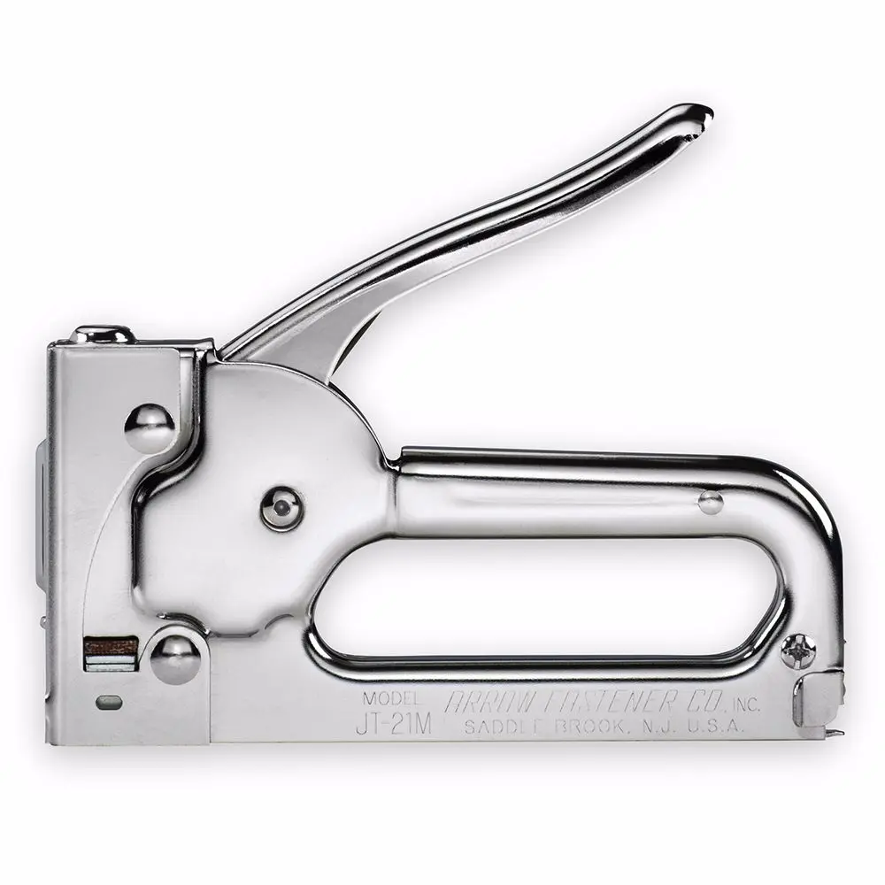 Arrow Fastener JT21CM-4 All Chrome Junior Staple Gun Tacker
