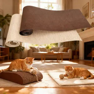Durable Self-Adhesive Cat Scratching Pad, Anti-Scratch Furniture Wall Protector, Interactive Scratch Nipper, Home Essential, Easy Install