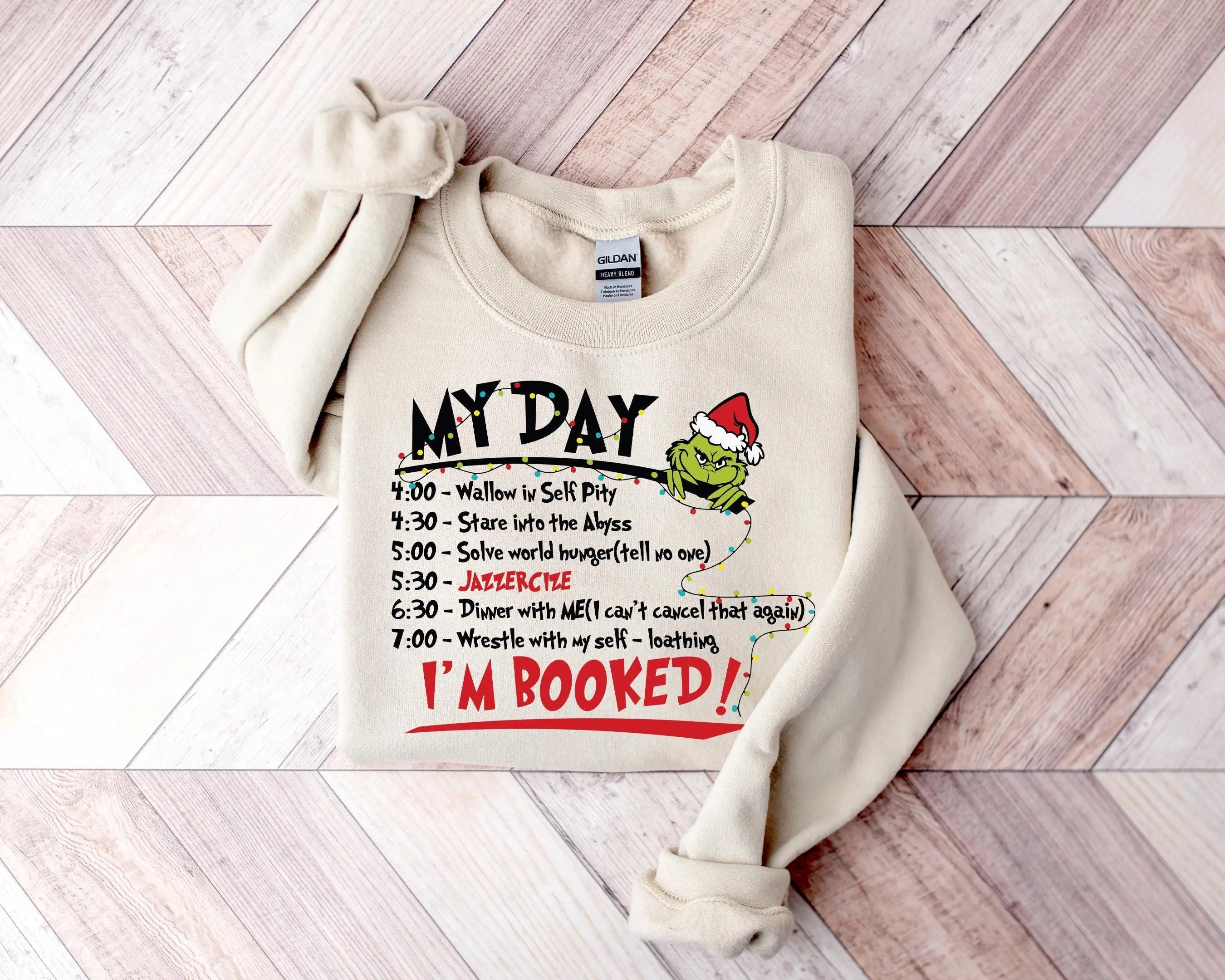 Grinchy but Boujee Christmas Sweatshirt, Christmas Sweater, Merry Christmas Shirts, Christmas Movie Shirts, Christmas Part T-Shirt, X mas Tees Cotton Crewneck Sweater Womenswear Tops Women Lady