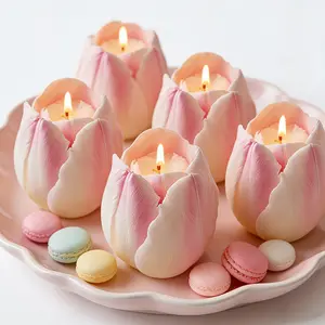 3D tulip shaped silicone mold, resin casting mold, suitable for DIY aromatherapy candles, resin crafts, soap, gypsum, and clay. It is the perfect choice for warm home decor, Valentine's Day, Mother's Day, and birthday handmade gifts